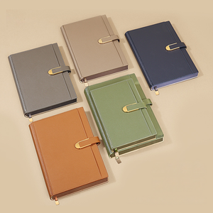 High Appearance <b>A5</b> Notebook Customized Work Meeting Notebook Imitation Leather Notebook Printed Logo - Product Image 1