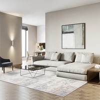 Tapis de salon haut de gamme Foshan en stock, tapis et moquettes Wilton fabriqués à la machine pour usage résidentiel intérieur, OEM accepté