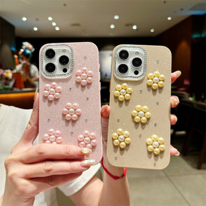 Coque de protection pour téléphone Tecno <span class=keywords><strong>Camon</strong></span> 50 Pro 50 Ultra, Lichicase, luxe, paillettes, <span class=keywords><strong>fleurs</strong></span> 3D, anti-chute, pour femmes - Product Image 4