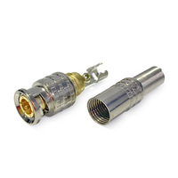Accessoires de vidéosurveillance RG59 prise sans soudure Type de vis câble coaxial connecteur BNC