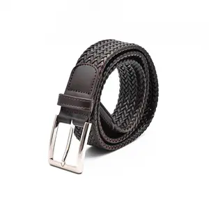 Top Quality Elegant Custom Leather Belt OEM Weave Waist Belt Genuine Leather Belt For Men