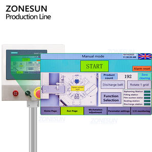 เครื่องบรรจุซองอัตโนมัติเต็มรูปแบบ ZONESUN ZS-AFCL10 สำหรับน้ำเชื่อม แยม น้ำผึ้ง แบบช้อน แบบซอง และแบบแท่ง พร้อมระบบปิดผนึกและห่อแบบ Flow Wrapping - Product Image 2