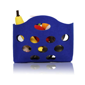 Set di giocattoli cibo da cucina gioco educativo precoce per fingere di giocare in età prescolare cesto di frutta in feltro giocattoli per bambini cucina - Product Image 6