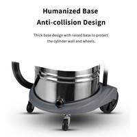 Aspirateur industriel à haute puissance et à grande capacité, 60L, 1800W, humide et sec, nettoyage polyvalent pour les sols et les surfaces