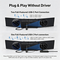 Kwumsy OEM/ODM 14" Triple Laptop Screen Extender 3.0lbs Lightweight 1080P FHD IPS Portable Monitor for Laptop USB-C Plug & Play