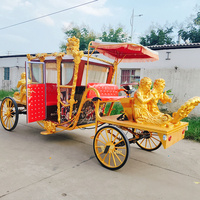 Calèches royales électriques à quatre roues pour le tourisme, à vendre, couleurs et logos personnalisables