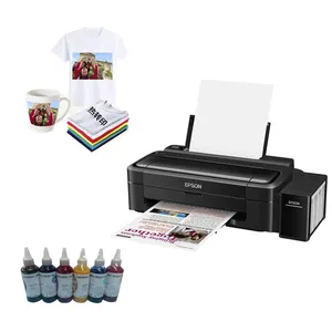 Suplai tinta terus-menerus mesin cetak Inkjet foto nirkabel ukuran A4 6 warna sublimasi untuk Printer foto L805