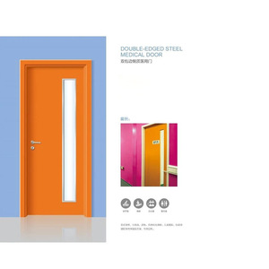 Porte médicale en acier à double tringle, couleur personnalisée, isolation phonique, pour usage en salle blanche d'hôpital - Product Image 2