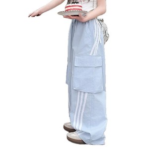 <span class=keywords><strong>Pantaloni</strong></span> <span class=keywords><strong>Cargo</strong></span> Estivi 2025 per Bambine, Abbigliamento da Ballo in Poliestere, Outfit Carino per Bambini - Product Image 5
