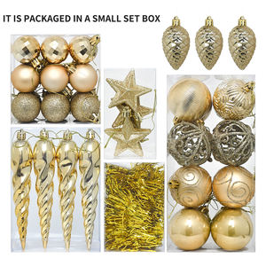 Venta caliente de buena calidad impermeable Navidad Bolas de plástico decorativas fiesta pintada BOLA DE Navidad - Product Image 3