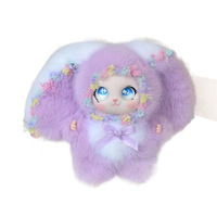 Mini pendentif en peluche pour filles, 15 cm, jouet en peluche rigide, rembourré en coton PP, animal en fourrure longue, breloque mignonne pour sac à dos et décoration de voiture