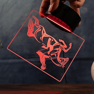 Luz Nocturna LED, Decoración <span class=keywords><strong>de</strong></span> Carreras <span class=keywords><strong>de</strong></span> <span class=keywords><strong>Caballos</strong></span>, Deportes Ecuestres, Regalo Perfecto para Entusiastas del Deporte, Novio, Bádminton - Product Image 3