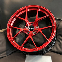 Jantes forgées allemandes RI-D en alliage rouge 15-22 pouces 5x114.3 5x120 pour BMW G80 G82 M4 M2 M3 Audi RS5 Porsche 911 Ferrari 296 GTB