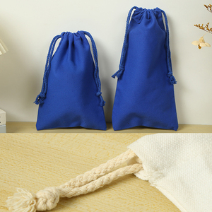 Customised Drawstring Cotton Canvas Gift Packaging Pouch Drawstring Cloth <b>Bags</b> with Printed Brand logo - Product Image 4