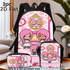 Conjunto de mochila escolar y bolsa de viaje compatible con <span class=keywords><strong>Toca</strong></span> <span class=keywords><strong>Life</strong></span> Story - Product Image 1