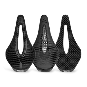 Asiento de Bicicleta TOSEEK de Carbono de Alto Módulo Impreso en 3D con Rieles de 7x9 mm, Resina de Alta Elasticidad y Diseño Anatómico para Carretera y Montaña - Product Image 1