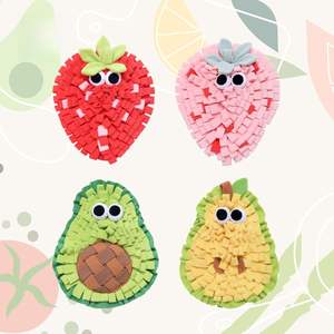 <span class=keywords><strong>Tapis</strong></span> de recherche de nourriture pour chiens en forme de fruit, dessin animé, papier froissé, peluche douce, jouet d'enrichissement, soulagement du <span class=keywords><strong>stress</strong></span> (rose) - Product Image 5