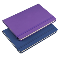Carnet de notes de couleur unie personnalisé OEM d'usine avec bande élastique, format A5, cadeau promotionnel d'entreprise, bloc-notes
