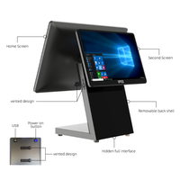 VPOS VPOS-T615 Terminal POS Desktop lengkap dengan 10 titik layar sentuh RK3568/I3/I5 CPU Windows/Android OS garansi 3 tahun