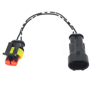 <span class=keywords><strong>2</strong></span> conectores elétricos impermeáveis do ampère do Pin os auto obstrui o conjunto 282104-1 do chicote de fios 282080-1 - Product Image 1