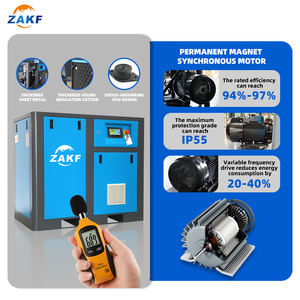 Tank ve hava kompresörü ile ZAKF 7.5kw 10HP döner endüstriyel vida hava kurutucu fiyat - Product Image 5