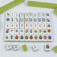 Masque Thème Style National, Ensemble de Mahjong de Luxe Style Américain, Acrylique Haut de Gamme 4 Couches, Taille Personnalisée, Étanche, Portable, Original