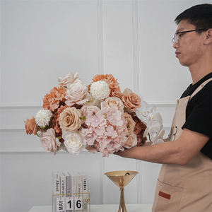 Silk Flower Ball 40cm <b>Artificial</b> Large 3d pink Rose <b>hydrangea</b> Wedding Flower Balls for Arrangement Centerpieces Decoration - Product Image 1