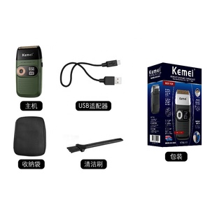 KEMEI KM 2026 ricaricabile regolabile in acciaio al carbonio testa di taglio corpo in metallo <span class=keywords><strong>rasoio</strong></span> <span class=keywords><strong>elettrico</strong></span> per capelli - Product Image 2