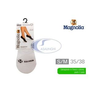 Juego de 2 calcetines invisibles para mujer, color blanco, talla S/M - Product Image 1