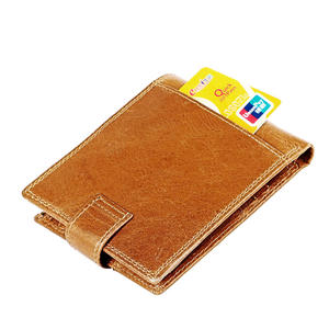 Andong Genuine Cow Leather Multiple Positions <b>Wallet</b> <b>for</b> Man <b>RFID</b> Button Purse Bag <b>Men</b> Retro Multifunctional Coin <b>Wallets</b> - Product Image 6