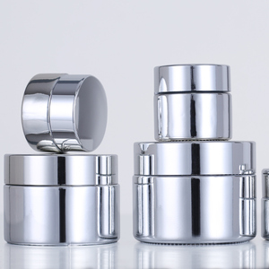 Luxury Eco Friendly 5g 10g 15g 20g 30g 50g 60g 100g Gold Silver Lid Cosmetic Glass Jar Packaging for Face & Cream - Product Image 1