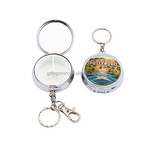 Porte-clés personnalisé avec impression souvenir San Antonio River Walk, petite boîte à pilules pratique pour usage personnel - Product Image 2