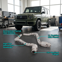 Downpipe Sport Performa Tinggi untuk Mercedes AMG G63 W465 2025+ Pipa Knalpot Aliran Tinggi dengan Pelindung Panas Presisi 1:1