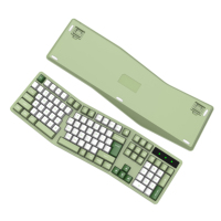 Clavier ergonomique sans fil 2.4G Récepteur USB à commutation facile et confortable pour Windows/Mac