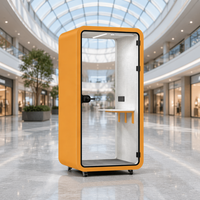Cabines de bureau modernes et professionnelles pour l'enregistrement individuel, centre d'apprentissage intelligent pour la maison, l'école, l'appartement, avec structure en acier