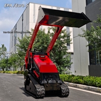 Mini-chargeuse compacte sur chenilles à haut débit, capacité 650 kg, pour travaux paysagers, vente directe usine