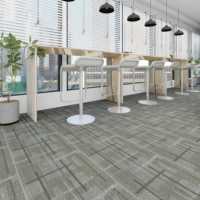 Dalles de moquette géométriques en boucle pour bureau, avec support en asphalte, modernes, pour la maison, l'hôtel, la chambre, en polypropylène, lavables