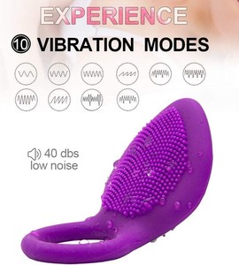 2025 High <strong>Quality</strong> Full Silicone <strong>Penis</strong> Delay Premature Ejaculation Vibrator Ring for Men Couple - Product Image 3