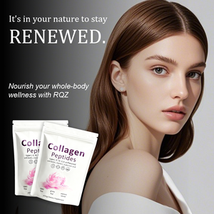 Kolagen Peptida (Tipe III IV X) Bubuk Tanpa Rasa-Biotin/Vitamin C/Asam Hialuronat 450g Bebas GMO Suplemen Diet Dewasa - Product Image 5