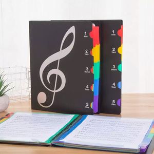 Custom A4 PP <b>Display</b> Piano Stand Book Storage Holder 3 Ring Choral Choir Sheet Music Binder Hand Presentation <b>Folder</b> - Product Image 2