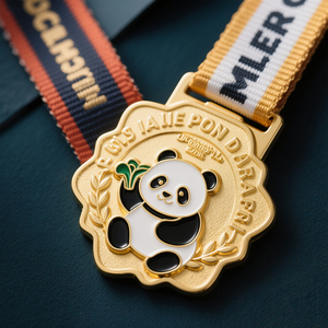 Médaille personnalisée en alliage de zinc avec logo gravé sur mesure, couleur personnalisée, forme personnalisée, portable, avec ruban - Product Image 5