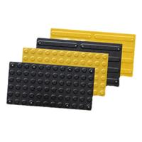Tapis de dôme tronqué à montage en surface jaune Tapis d'avertissement ADA