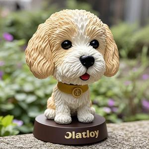 Destek özel hayvan modeli köpek görüntü Bobble kafa bebek reçine malzeme mevcut araba dekorasyon ev mobilyası