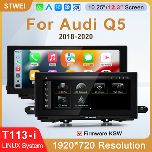 Système Linux STWEI 10.25 Audi 2018-2022 Q5 Q5L Lecteur vidéo de voiture GPS Navigation Écran intelligent Carplay - Product Image 2