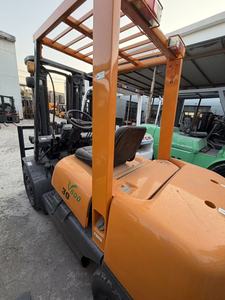 Used TC-M FD30 Diesel <b>Forklift</b>, 3 Ton Imported Counterbalance <b>Forklift</b> For Warehouse, Factory And Container Cargo Stacking - Product Image 1