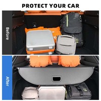 Cache-bagages arrière rétractable pour Changan Deepal Shenlan S07 – Accessoire intérieur automobile