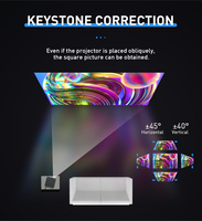 Yinzam 3840x2160P 4K DLP LINK 3D Proyector Android 9 2GB + 16GB Dual WiFi Proyectores 3000 lúmenes Auto Focus 3D MAX Cinema Beamer