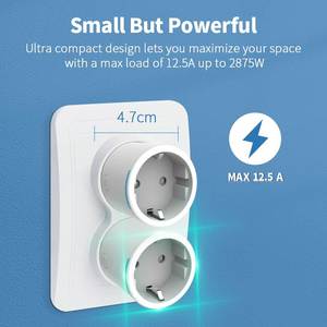 Prise intelligente OIT EA8, norme allemande 230V 12.5A avec moniteur <span class=keywords><strong>de</strong></span> puissance, minuterie en boucle - Product Image 1