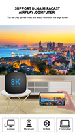 Transpeed ATV Android 13 TV BOX Dual Wifi, TV BOX Dual Wifi BT5.0 RK3528 dengan asisten suara aplikasi TV Quad Core Corte x A53 mendukung 8K 4K Video