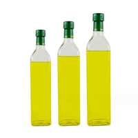 4 jeux de capuchons rétractables et d'inserts pour bouteilles d'huile d'olive avec verseur en plastique pour huile d'olive